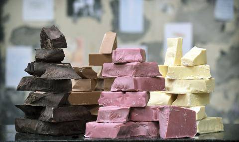 Barry Callebaut dark, milk, white, ruby chocolate